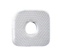 WJIAYAO cuscino piercing Cuscino for piercing all'orecchio imbottito in cotone ergonomico traspirante for la protezione dell'orecchio Comodo cuscino for dormire sul lato curvo(White)