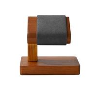 WJIAYAO Espositore per orologi Porta orologio in legno Espositore for gioielli a forma di T. Organizzatore for anelli for bracciale nero. Supporto for con barra a in(SM21402)