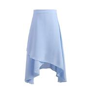 WJIAYAO Gonnellino Danza Classica Donna Gonna da Balletto Donna Gonna Lunga in Chiffon Avvolgente for Adulti Tutu da Balletto con Lacci Gonna da Skate Ballerina da Ballo(Light Blue)