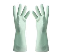 WJIAYAO Guanti per la pulizia Guanti for bucato Manica lunga Proteggi le mani Piatti for lavare resistenti all'olio for la pulizia in lattice durevoli for della casa(Green,M)