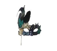 WJIAYAO Maschera in maschera Maschere for feste super glitterate con paillettes Maschere for travestimento a metà viso superiore Costumi decorativi for donna