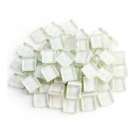 WJIAYAO Piastrelle di Mosaico 50 PZ Fai da Te Glitter Colorati Mosaico di Vetro Pietre Tessere di Mosaico Ciottoli di Vetro Artigianato Materiale Puzzle for Mosaico Fai da Te Fare 9 * 9mm(Color 7)