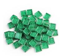 WJIAYAO Piastrelle di Mosaico 50 PZ Fai da Te Glitter Colorati Mosaico di Vetro Pietre Tessere di Mosaico Ciottoli di Vetro Artigianato Materiale Puzzle for Mosaico Fai da Te Fare 9 * 9mm(Color 1)