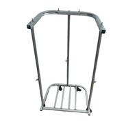 WJIAYAO Supporto per sacco a foglia Supporto for sacchi, supporto in metallo, porta for giardinaggio, campeggio(Brake Wheel)