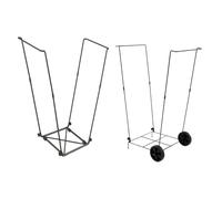 WJIAYAO Supporto per sacco a foglia Supporto for sacco della spazzatura in ferro, supporto for, for delle foglie, for dispensa, campeggio, giardinaggio(Without Wheels)