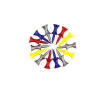 WJIAYAO Tee da Golf Confezione da 50 Tee Golf in plastica con gradini Colorati for Tutti i Tipi di Driver, Ferri ibridi e distanze più Lunghe, spedizione Gratuita per Allenamento Golf(17mm Plus 20mm)