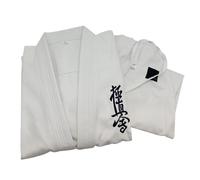 WJIAYAO Uniforme da karate Panno Kimono Gi uniforme da karate in tela di cotone for bambini adulti con cintura bianca(130cm)