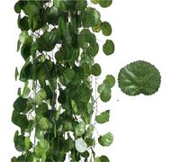 WJIAYAO Vite Artificiali 24 pezzi 2 m ghirlanda di edera artificiale verde finto rampicante piante sospese sfondo foglia for festa a tema giungla decorazione nozze(Color 2)