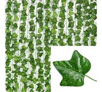 WJIAYAO Vite Artificiali Ghirlanda di foglie verdi artificiali, edera rampicante, rattan, piante finte, ghirlande sospese for giardino, festa nozze, arredamento for la casa(C,50M (25 String))