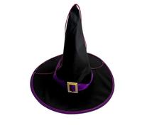 WJLYDM 1 pezzo for feste a tema, accessori for foto, cappello da strega flessibile for Halloween con illuminazione, cappello luminoso for bambini maschi e femmine(Purple)