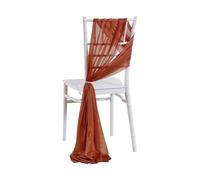 WJLYDM 10/50PCS Like Chiffon Chair Sashes Wedding Decoration 17x250cm Aisle Decorations Party Banquet Event Baby Shower per Feste, Hotel, Matrimoni, Ricevimenti(Red,50pcs)
