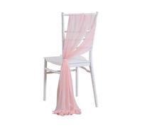 WJLYDM 10/50PCS Like Chiffon Chair Sashes Wedding Decoration 17x250cm Aisle Decorations Party Banquet Event Baby Shower per Feste, Hotel, Matrimoni, Ricevimenti(Pink,50pcs)