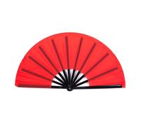 WJLYDM 2 Pezzi di ventaglio Pieghevole in plastica for Danza, Spettacolo, Tai Chi, Yoga, Kung Fu, Decorazione for Feste di Nozze(Color 01)
