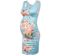 WJLYDM Abiti Premaman Senza Maniche Da Donna, Abito Con Canotta, For La Doccia Della Mamma, For Gravidanza(Blue,XXL)
