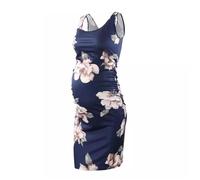WJLYDM Abiti Premaman Senza Maniche Da Donna, Abito Con Canotta, For La Doccia Della Mamma, For Gravidanza(Blue2,XL)