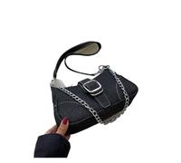 WJLYDM Borsa a tracolla in denim, borsa a con catena, da ascella, a mano, donna retrò(Beige)
