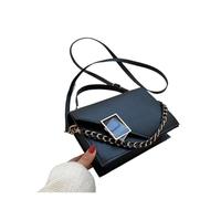 WJLYDM Borsa da donna firmata Borsa a tracolla retrò sotto l'ascella Borsa a tracolla con catena Messenger con patta for ragazza Borse quadrate piccole da donna(Black 1)