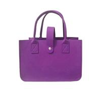 WJLYDM Borsa portatile di grande capacità, borsa a tracolla in feltro da donna, semplice, a mano, viaggio casual Per Shopping Picnic Viaggi Spiaggia(Purple)