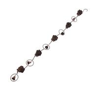 WJLYDM Catena della Pioggia con 5 pigne e campanelli, acchiappa-Pioggia Decorativo in Ferro for la Decorazione del Cortile Giardino di casa