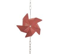 WJLYDM Catena for la Pioggia a Forma di Mulino a Vento, Decorazione Artistica, grondaia Funzionale, Catena for for grondaie, pluviali, Acqua piovana, Giardino Esterno