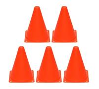 WJLYDM Coni da Sport Coni da Allenamento da 5 Pezzi for Pattinaggio, Calcio, Colori Assortiti, Coni da Allenamento da 7 Pollici for Pattini a rotelle da Calcio(Orange)
