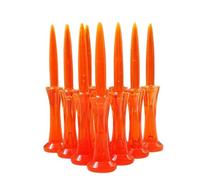 WJLYDM Tee da Golf 10 Pezzi/Scatola Accessori in plastica ABS 80 mm Limita Il Tuo Tee Aumenta la precisione del Gioco for i Colpi(Orange 10pcs)
