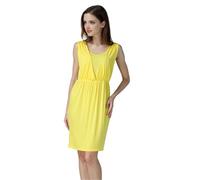 WJLYDM Vestiti premaman estivi, vestiti for l'allattamento, senza maniche for donne incinte, gilet for, gonna for(Yellow,L)