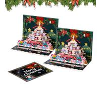 WJnflQN Biglietti di Natale con buste, divertenti biglietti di auguri,3D Merry Christmas Card con buste, per voi | uomini, donne, bambini, ragazzi, nonno, moglie, marito, figlia figlio