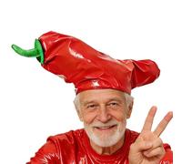 WJnflQN Cappello A Forma Di - Accessorio Costume a Tema Cibo,Copricapo Chili Per Feste - Per Adulti Maschere Spettacolo Dal Servizio Fotografico Carnevale Natalizio Celebrazione