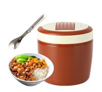 WJnflQN Contenitore per alimenti caldi, 1,2 l, a prova di perdite, con cucchiaio e borsa, contenitore per il pranzo caldo, per campeggio, escursionismo, arrampicata, picnic, spiaggia, sport, viaggi
