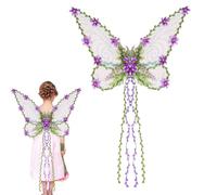 WJnflQN di farfalla | di farfalla con foglie 3D e foglie | per costume per donne e bambini Halloween Festival Cosplay