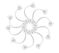 WJnflQN Fascette magnetiche per cavi, in silicone, a forma di palmo, per segnalibri, magneti per frigorifero, fascette fermacavi, riutilizzabili, per lavoro, scuola, casa, 10 pezzi