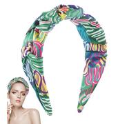 WJnflQN Fascia floreale vintage | per capelli con stampa floreale vintage, per lo styling dei capelli, copricapo assorbente per appuntamenti