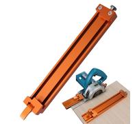 WJnflQN Guida per Seghe Circolari,Guida di Precisione per Taglio Legno | Attrezzi di Falegnameria con Morsetto per Linee Rette Taglio Porte Lavori di Rifinitura