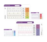 WJnflQN Libro di interpretazione ECG, layout orizzontale e verticale, cartellino per ritmo ECG, per ospedale, casa, infermieri, infermieri, badanti, studenti