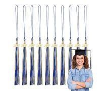 WJnflQN Nappe per cappello di laurea 2025 | Nappe di laurea | 10 ciondoli decorativi per università delle scuole superiori, maestri, insegnanti, servizi fotografici scolastici