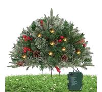 WJnflQN Riempitrice per giardiniere di Natale | Riempitore per fioriere illuminato all'aperto con supporto a tripode - Decorazione per feste per giardino raduno familiare portico festa