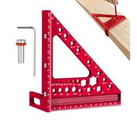 WJnflQN Righello di misurazione multi-angolo 3D | 3D multi-angolo lavorazione del legno marcatura velocità quadrato | goniometro di misurazione per ingegnere macchinista marcatura layout scribing