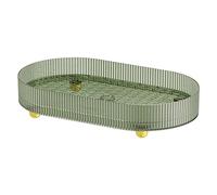 WJnflQN Scolare il vassoio da portata, vassoio per alimenti, tavoletta da caffè, scolapiatti a due strati e scolapiatti per verdure, antiscivolo, per cucina e sala da pranzo all'aperto