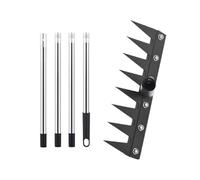 WJnflQN Strumento di rimozione Erbe cattive Manico Lungo | Diserbatore manuale per Giardinaggio Paesaggio Allenamento Il Terreno - Straccia-Radici Ergonomico per Allenare Il Suolo Pulire Aghi Di Pino