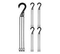 WJnflQN Supporto per piante, collina - 5 ganci robusti con coperchio per fiori, supporto per fiori, per la decorazione della casa, campanelli a, lanterne, casetta per uccelli