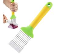 WJnflQN Taglierina per cipolle, con manico di sicurezza in acciaio, multifunzione, per patate, pomodori, avocado, uova