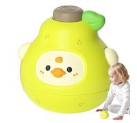 WJnflQN Top girevole per il giocattolo superiore in rotazione - Cartoon Fruit Spin Top Game - Gioco di battaglia interattivo, giocattolo da ufficio di equilibrio portatile per i viaggi a casa della