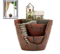 WJnflQN Vasi Per Piante Da Interno | Contenitore Per Fiori In Resina Decorativo Per Interni Ed Esterni - Vaso per Piante da Interno,per Esterno Giardino Terrazzo Balcone Cortile Cucina Giardinaggio