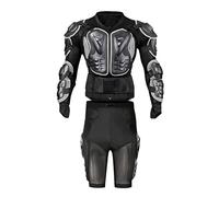 Wjnvfioo Adulto Off Road Giacca Moto Armatura Breve Corsa Attrezzatura Protettiva Motocross Abbigliamento Armatura Ginocchiere Pantaloncini