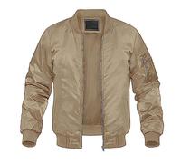 Wjnvfioo Primavera Baseballl Giacche Uomo Militare Giacca A Vento Escursionismo Trekking Pesca Giacche Full Zip Cappotti Casual, Blu ghiaccio., XL