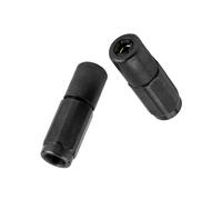 WJUAN 2 Pezzi Teste Ingrassatore, Grasso Raccordo in Lega di Alluminio, con Nucleo Centrale in Acciaio e Molla Interna, Grasso Nipplo Raccordo, Adatto per Tubi, Ingrassatori (Diametro Interno 9 mm)