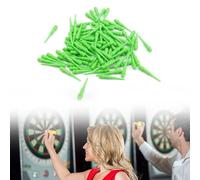 WJUAN 200 Pezzi Freccette Punta Plastica, Verde Freccette Soft, Filo 2BA Freccette Professionali, Punta di Ricambio Freccette, Morbido e Solidoe, Perfetto per Appassionati di Freccette