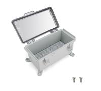 WJUAN Scatola Derivazione, Scatola Stagna IP66, Custodia trasparente, Scatola Porta Cavi ABS Proteggere Presa Multipla Accessori, per il Montaggio a Parete in Dotazione (210 x 110 x 100 mm)