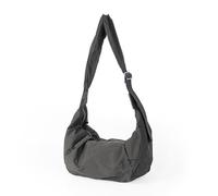 WJUHYGTF Borsa A Tracolla Borsa A Tracolla Da Donna in Nylon, Borsa Hobo Di Grande Capacità Borsa A Tracolla Con Cerniera E Tracolla Regolabile Tinta Unita,Grigio